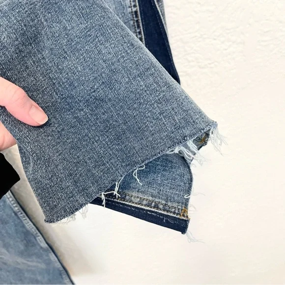 Anthropologie Pilcro Jeans Flare Wide Leg High Rise Pieced Boho Bohemian 28 - Picture 7 of 12